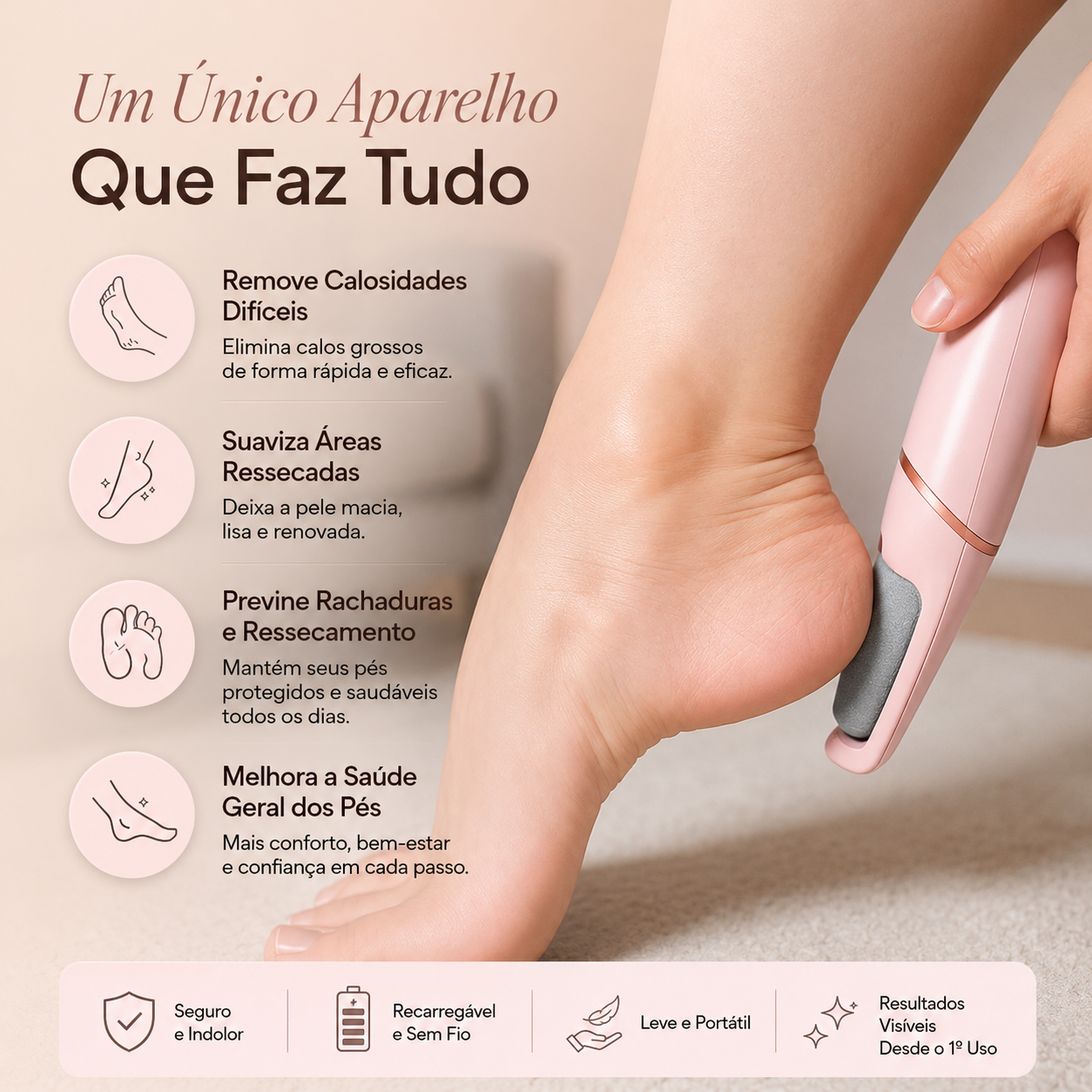 Velura™ Electric Callus Remover 2.0 – Professional Technology for Baby-Soft Feet