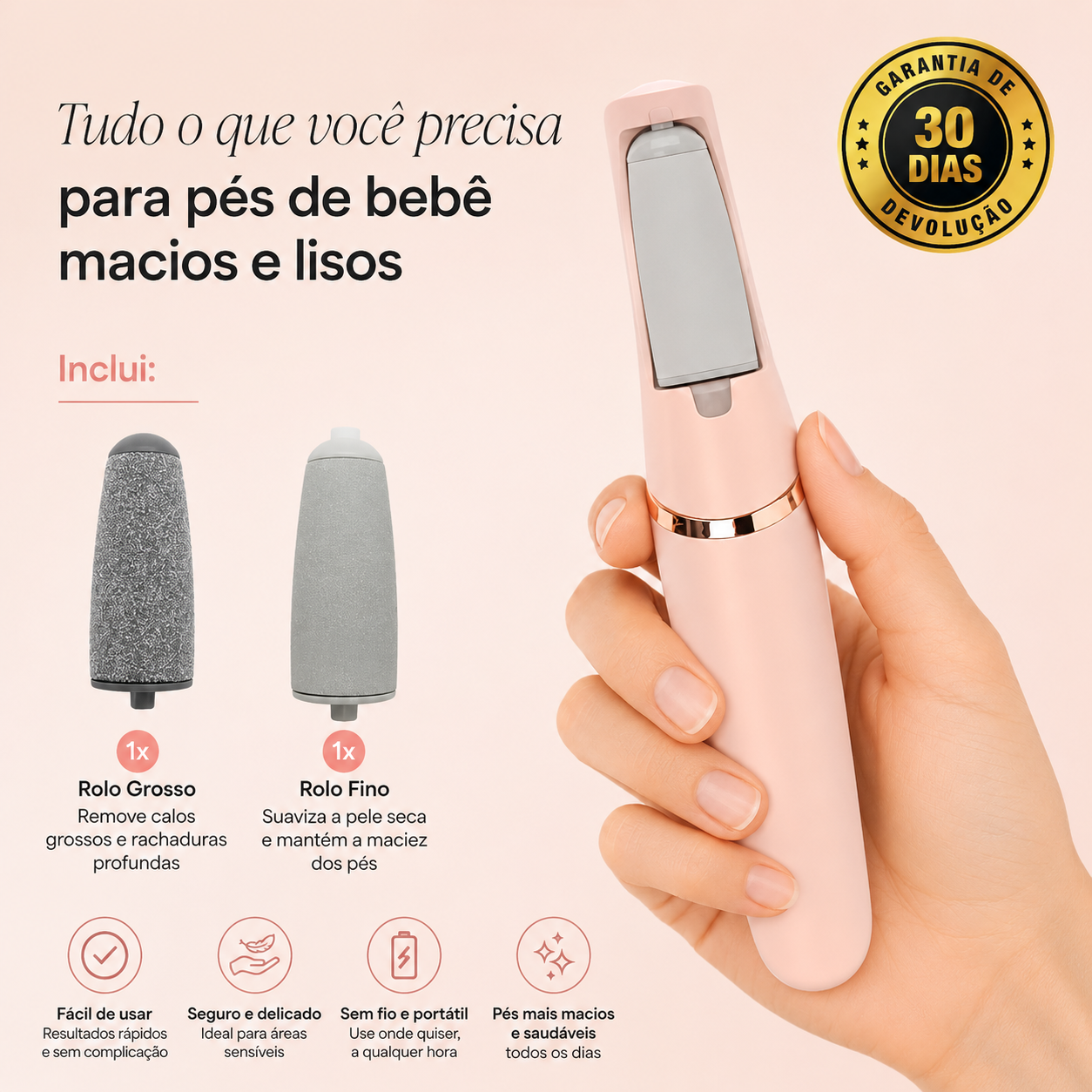 Velura™ Electric Callus Remover 2.0 – Professional Technology for Baby-Soft Feet