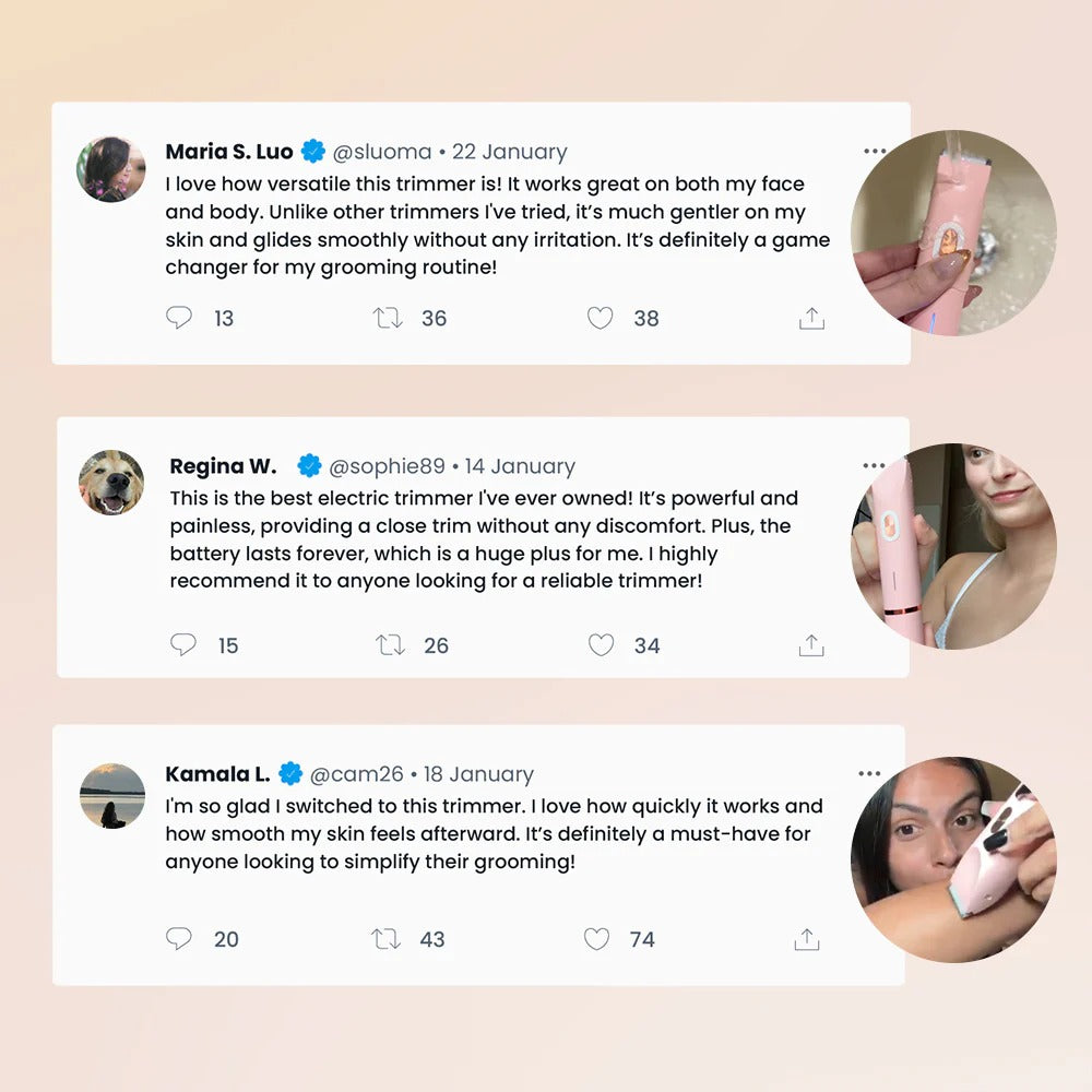 Velura™ Trimmer 2.0 – 2-in-1 Technology for Perfectly Smooth Skin
